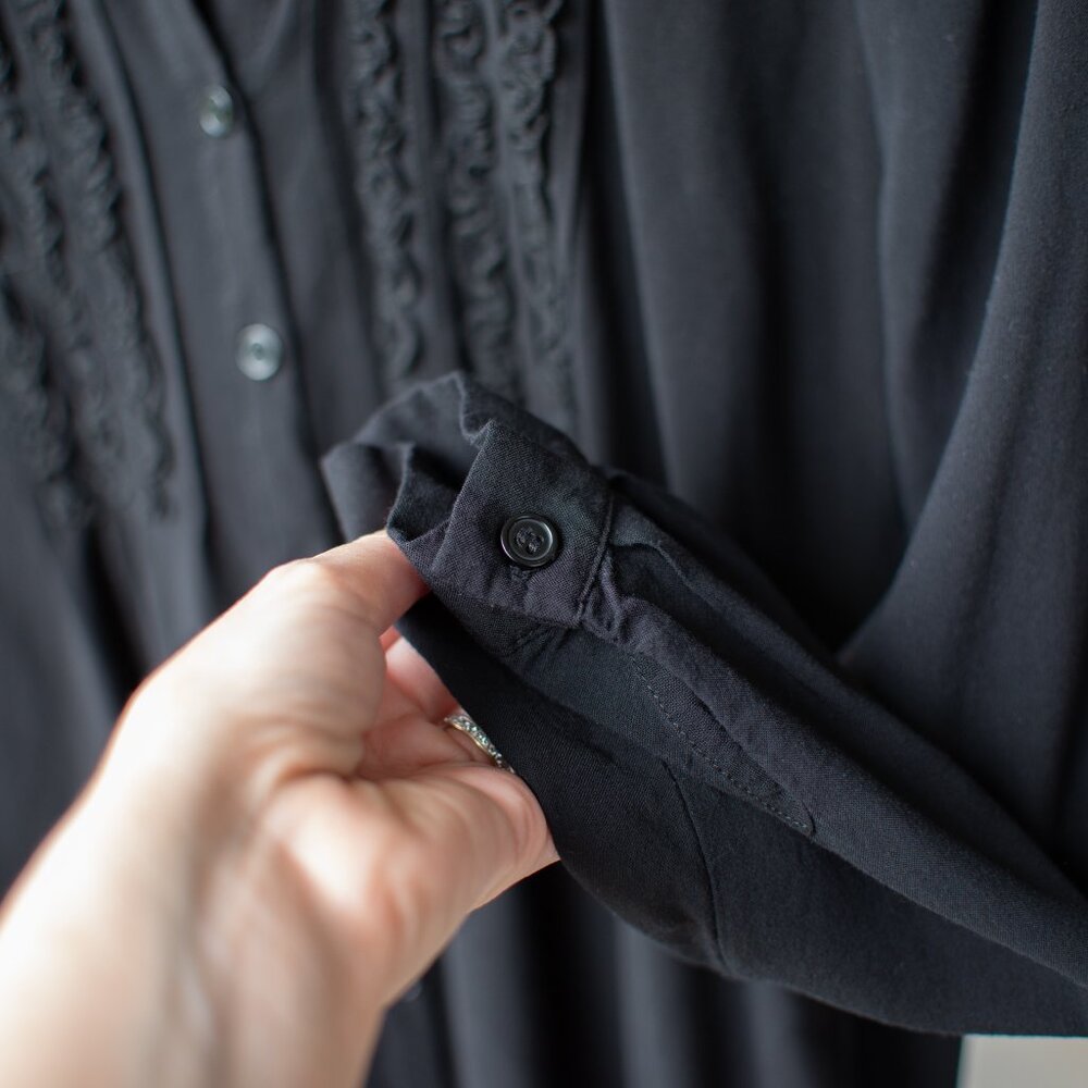Ruffled soft button down - Picture 5 of 8